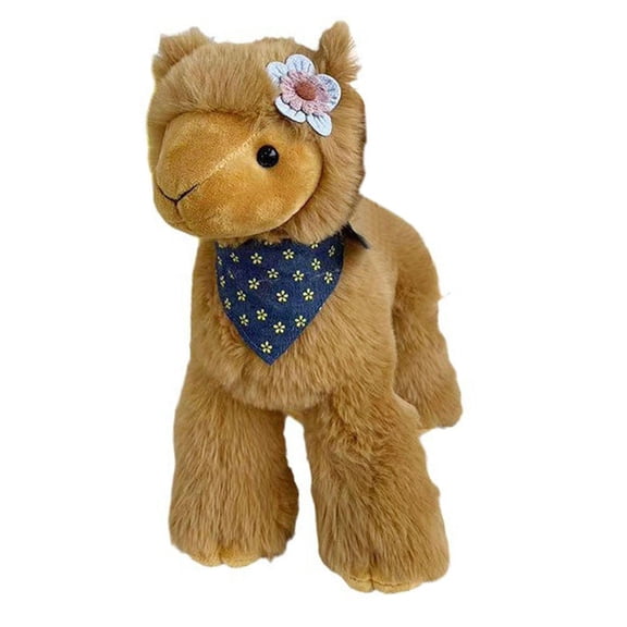 LeeQinersw Alpaca Plush Doll, Alpaca Stuffed Toy, Adorable Lifelike Decor, Cuddly Ornament, S