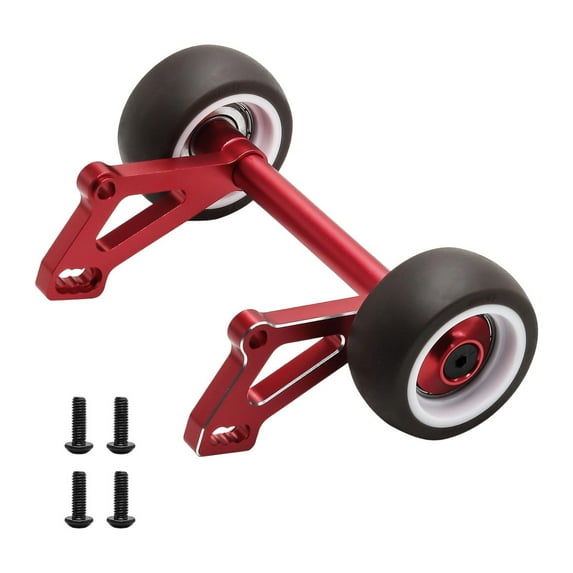 LeeQinersw Aluminium Alloy Wheelie Bar for 1/8 Scale RC Car Easy to Install Accessories Red