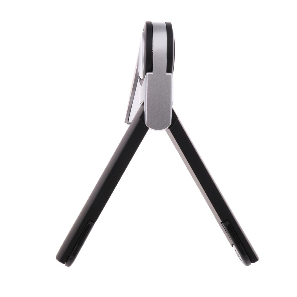 LeeQinersw Aluminum Adjustable Foldable Stand Holder Tripod Laptop Tablet#1 Black