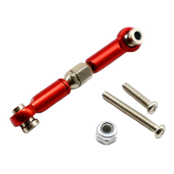LeeQinersw Aluminum Alloy Steering Linkage Rod for WPL 1/12 RC Cars Upgraded Parts Red