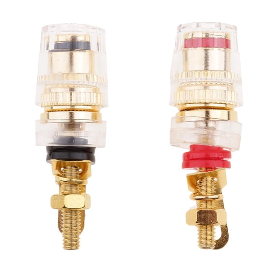 LeeQinersw Amplifier 2pcs Terminal Connector Binding Post Banana Plug Socket For Audio