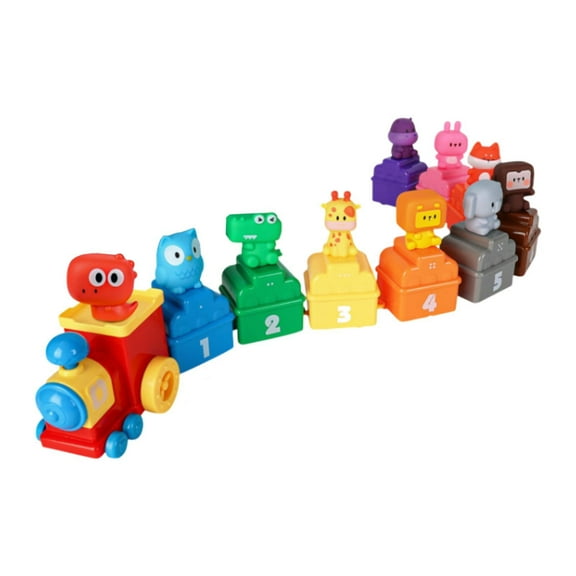 LeeQinersw Animals Train Set Number Train Set Learning Activities Early Learning Toy Animal