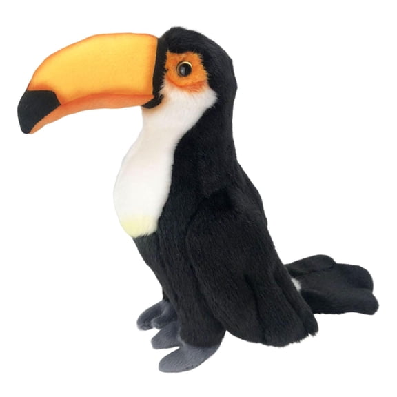 LeeQinersw Animated Realistic Toucan Bird Plush Doll Toy, Super Soft Simulation Bird Animal