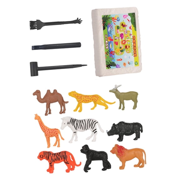 LeeQinersw Archaeological Discovery Excavation Kits, Trunk Activities, DIY Digging Toys for Forest Animals