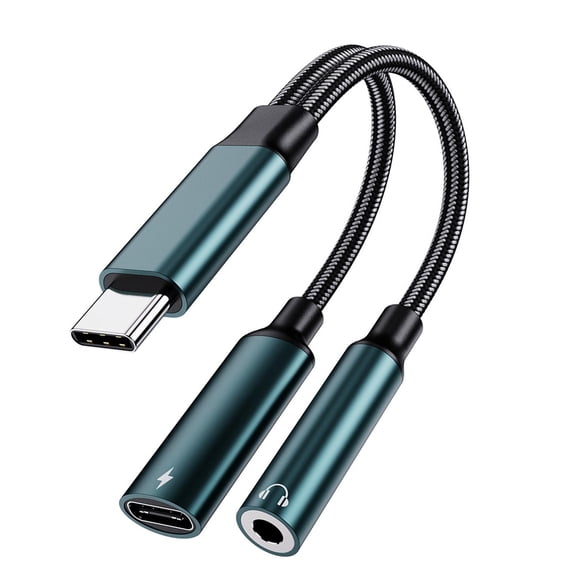 LeeQinersw Audio Converter Headphone Adapter, USB C to 3.5MM Audio Cable Earphone Speaker Converter Connector ,for Smart Phones Fast Charging Laptop for iPad