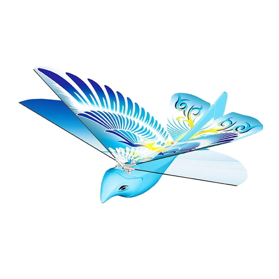 LeeQinersw Award Winning FLYING E-BIRD PIGEON Remote Control w/Flapping Wings Blue