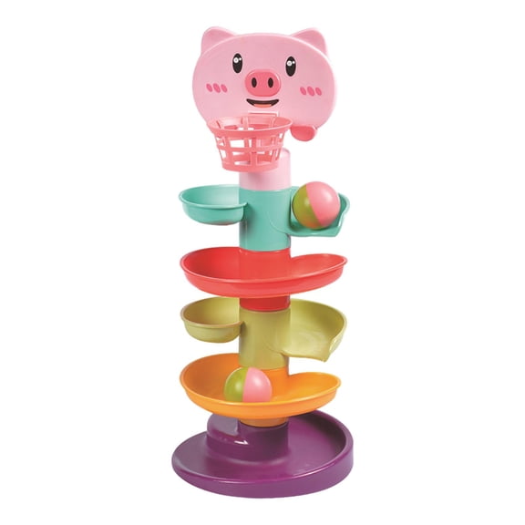 LeeQinersw Ball Race Run Ramp And Ball Toy, Fine Motor Skills, Rolling Ball, Whirling Toy, Children's Toys, Gifts , 5 layer