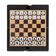 LeeQinersw Baosity Foldable Mini Magnetic Chess Set Portable Wallet Pocket Chess Board Game