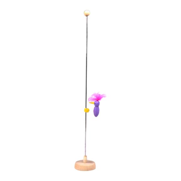 LeeQinersw Birds Pole Pecking Sliding Toy Interesting Toy Novelty Toys Wooden Bird Pole Toy 1 Bird