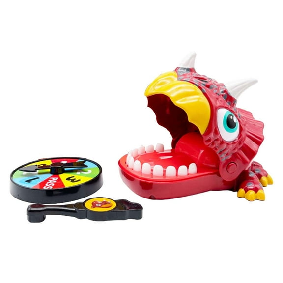 LeeQinersw Biting Hand Dinosaur Biting Finger Family Game Funny Toys Tabletop Game Portable Red