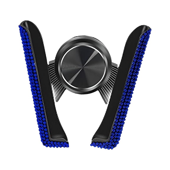 LeeQinersw Bling Car Phone Holder Convenient Hands Free Mini Universal Adjustable Accessory Blue