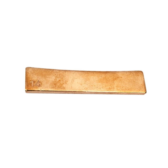 LeeQinersw Brass Guitar 14'' Fret Press Caul Insert for Guitarist Luthier Tool Golden 14inch