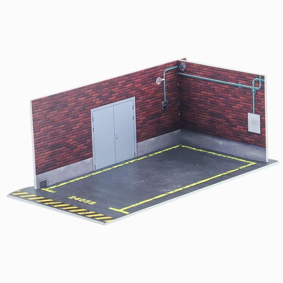 LeeQinersw Brick Alley Parking Base 1/24 Scale Vehicle Display Stand Lightweight Build C