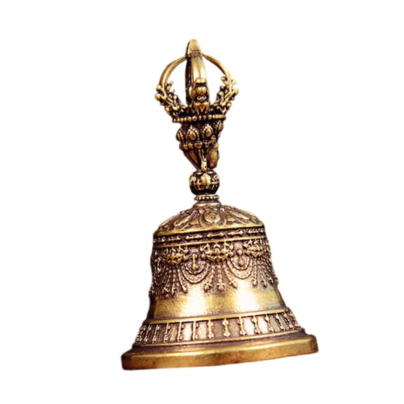 LeeQinersw Bronze Bell Feng Shui Home Decoration Oriental Patterns Hand Call Bell Wind Bell