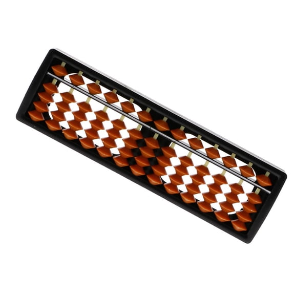 LeeQinersw Brown 13 Rods Plastic Beads Column Abacus Count Number Calculating Tool Toy 3