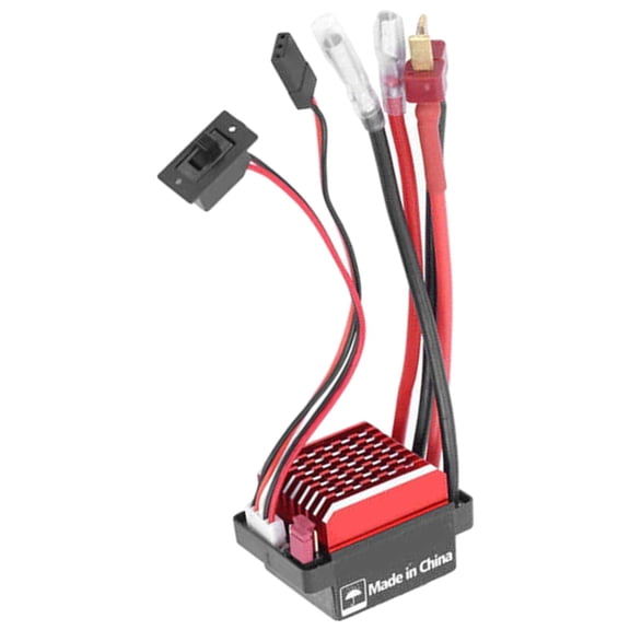 LeeQinersw Brush Motor ESC 60A Universal Part for 1/10 RC Model Buggy Touring Car T Plug