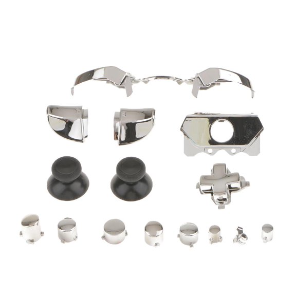 LeeQinersw Bumpers Triggers Buttons Dpad left button right button LT RT For Controller Silver