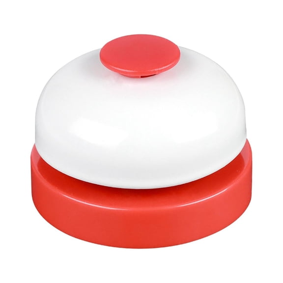 LeeQinersw Busy Board Bell Game Prop Smooth Educational Desk Summons Bell Toy for Reception Red