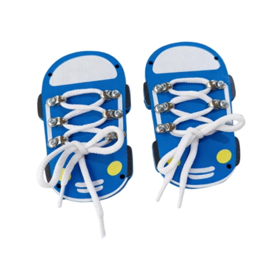 LeeQinersw Busy Board DIY Part Activity Shoe Tying Practice for Kids Toddler Boys Girls 1 Pair