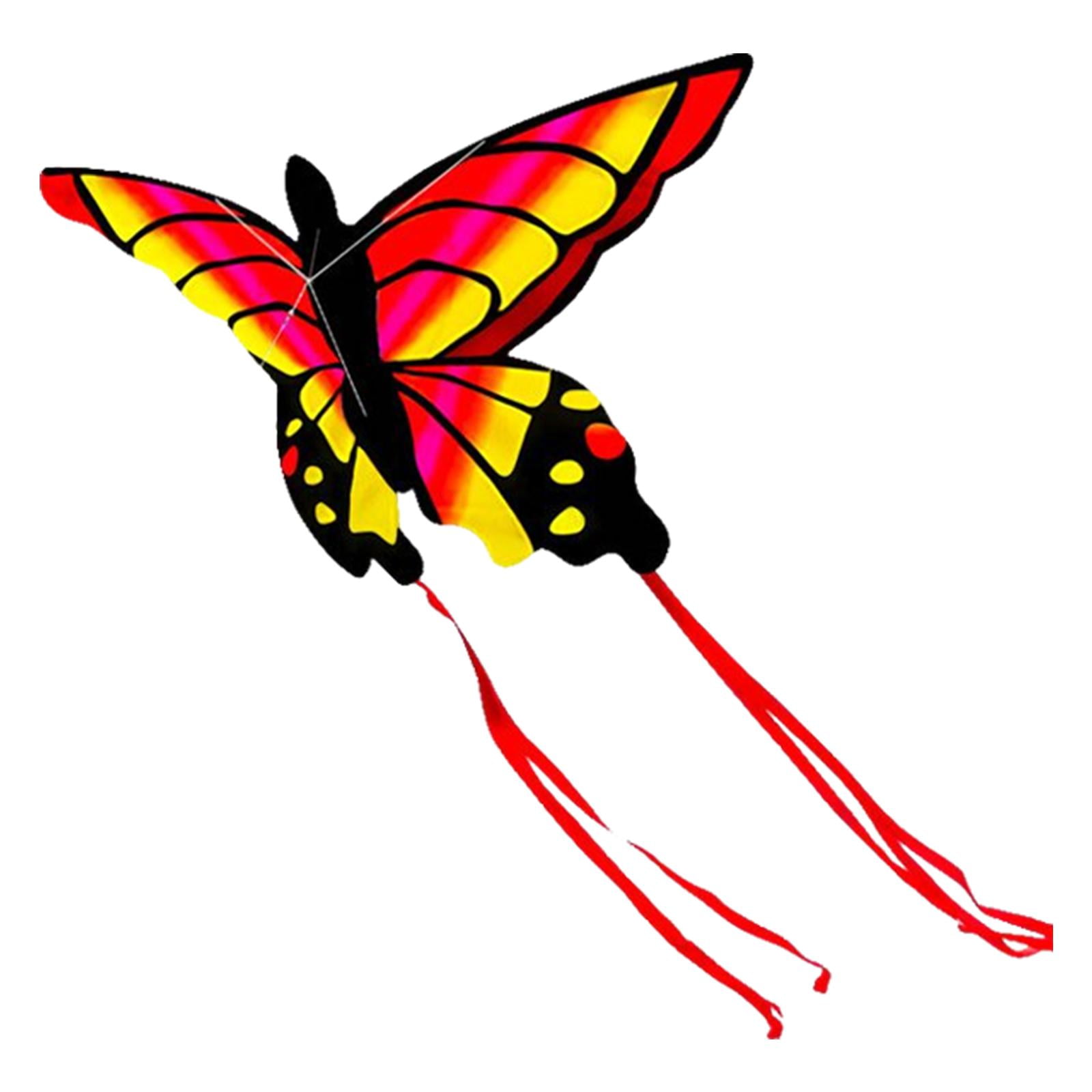 LeeQinersw Butterfly Kite Outdoor Sports Flying Toys Colorful Easy for Kids Gift styleC