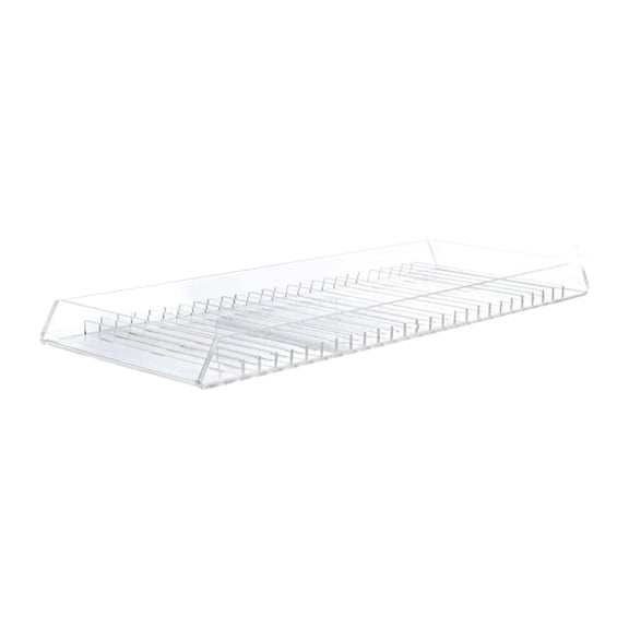 LeeQinersw CD Holder CD Display Rack Acrylic 25 Standard CD Capacity Minimalist Transparent