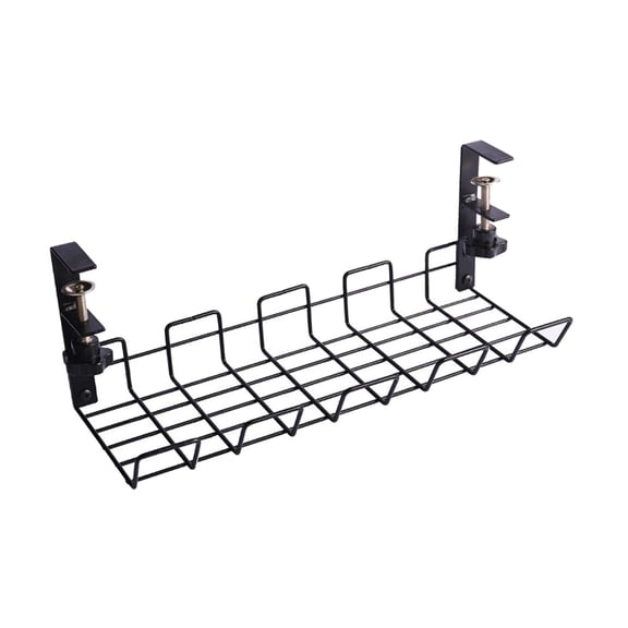 LeeQinersw Cable Cable Organizer Container Large Capacity High Bearing Wire Cable Tray Desk Black
