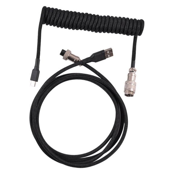 LeeQinersw Cable Universal Charging to USB for Mechanical Keyboard Black