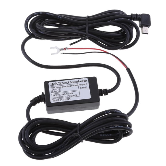 LeeQinersw Cam Hard Wire Kit With Mini USB Plug And Cable Switchable 8V / 36V To 5V 3A With