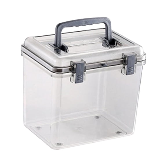 LeeQinersw Camera Protective Case with Handle Transparent Waterproof Dry Box Wear Resistant 20cmx16cmx18cm