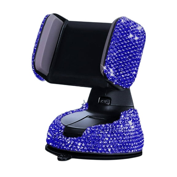 LeeQinersw Car Phone Holder Flexible Rhinestones Table Stand Mount Interior Accessories for Blue