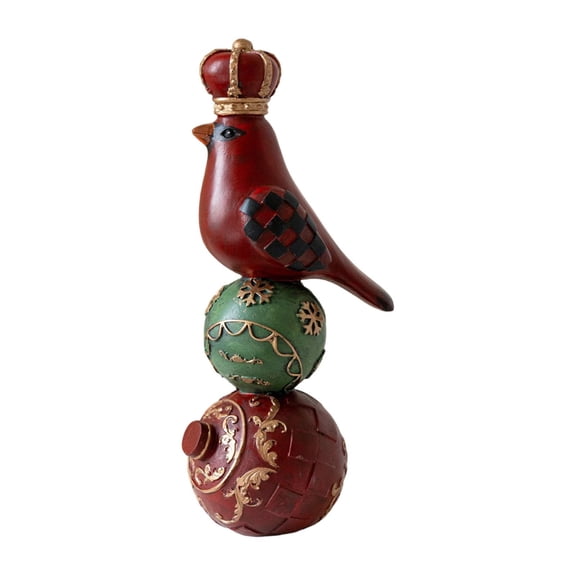 LeeQinersw Cardinal Figurine Christmas Bird Tabletop Ornament Resin Sculpture Memorial Gift Style B