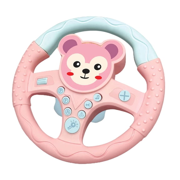 LeeQinersw Cars Simulation Driving Steering Wheel Steering Wheel Toy Kids Early Educational Monkey