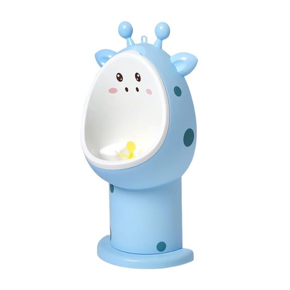 LeeQinersw Cartoon Animal Pee Training Potty, Baby Potties, Standing Potty, Convenient Wall Blue Fawn