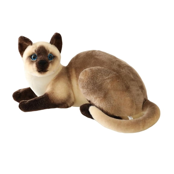 LeeQinersw Cat Toy Stuffed Animal Birthday Gift Ornamnts Home Figures Simulation Kitten for 40cm Siamese Cat