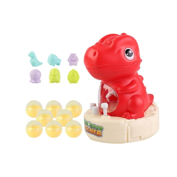 LeeQinersw Catch Claw Machine, Prize Dispenser Toys, Interactive Dinosaur Grabbing Machine, red