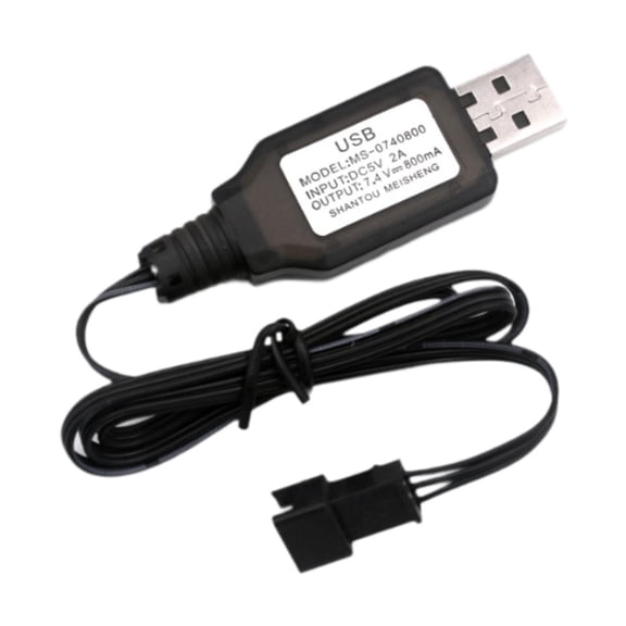 LeeQinersw Charger Usb Cable with Connector Plug USB Charging Cable RC Car Charger for 1/12