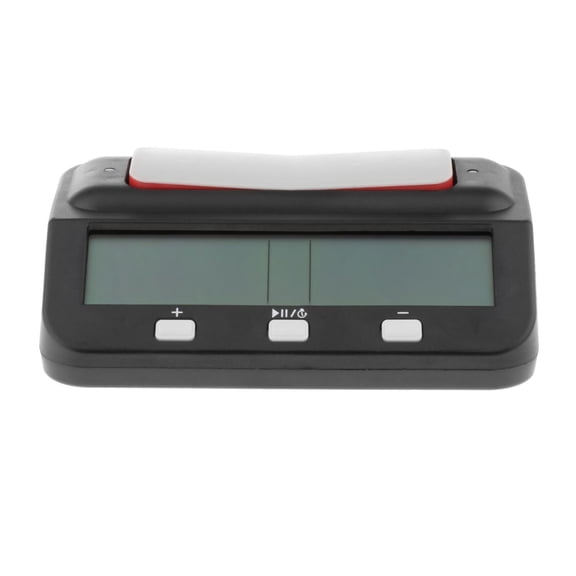LeeQinersw Chess Clocks,Professional Portable Digital Chess Board,Competition Count Up Down Chess Games Electronic Alarm Stop Timer Black