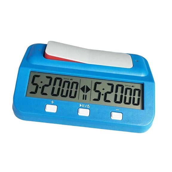 LeeQinersw Chess Game Timer Compact International Chess Timer Chess Clock for International Blue