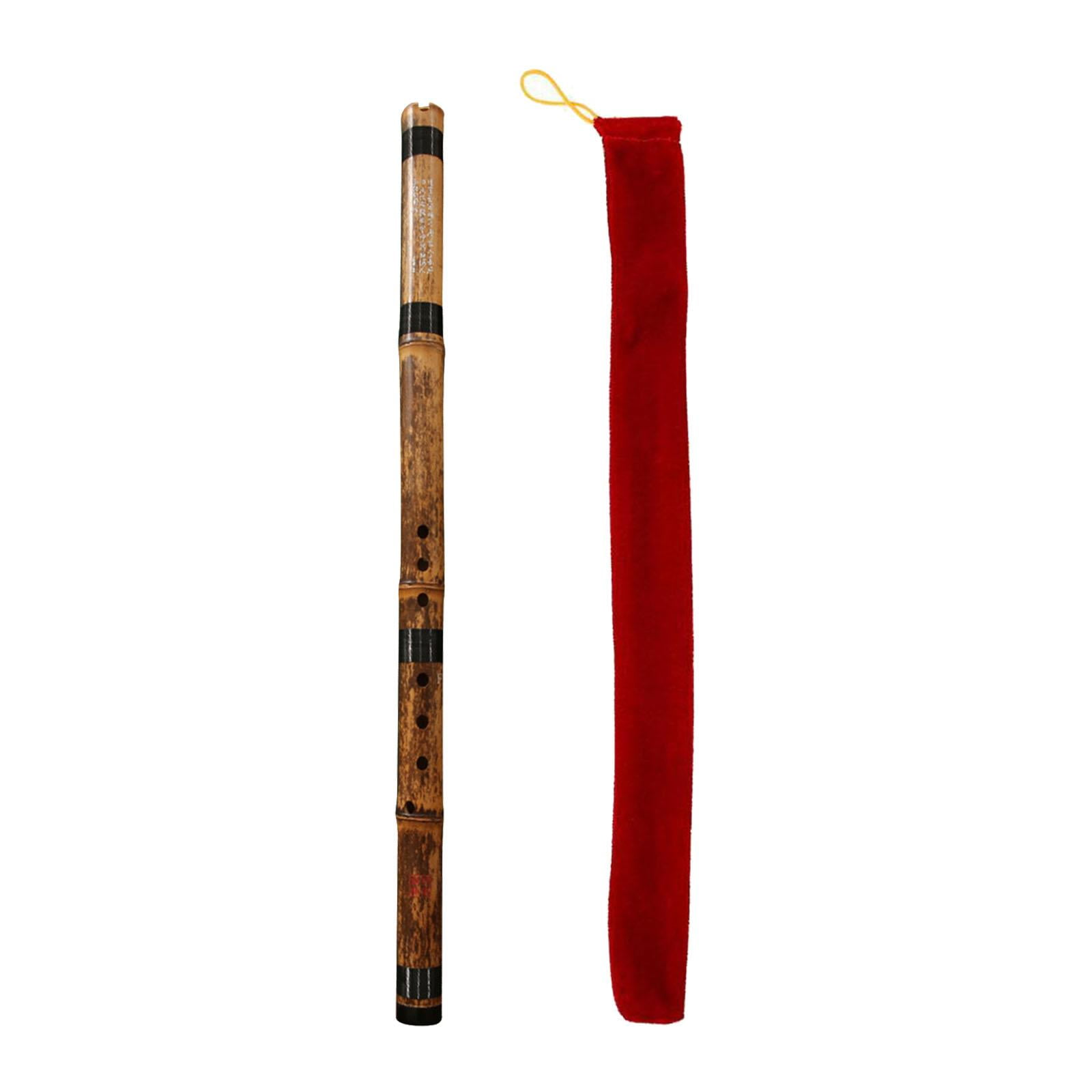 LeeQinersw Chinese Bamboo Flute Wind Instruments Chinese Instrument Woodwind Vertical Flute wood G tuning