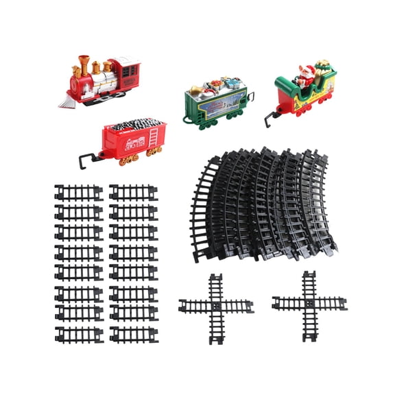 LeeQinersw Christmas Electric Train Set Train Set Toy Around The Christmas Tree Funny Train