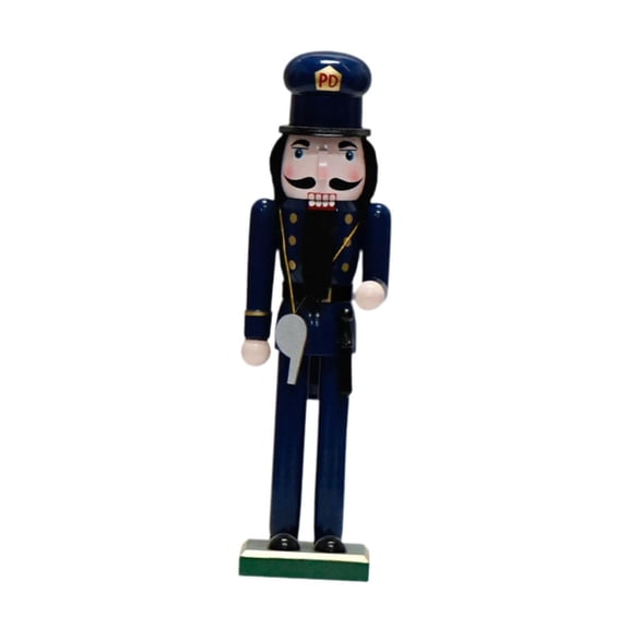 LeeQinersw Christmas Nutcracker Figure Hand Painted Doll Desktop Wooden Nutcracker Figurine