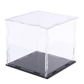 LeeQinersw Clear Acrylic Display Case Protection Showcase for Doll Figurines Jewellery 20x20x27cm