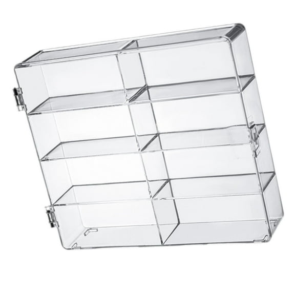 LeeQinersw Clear Display Case Rectangle Countertop Cube Showcase Miniature Display Case for