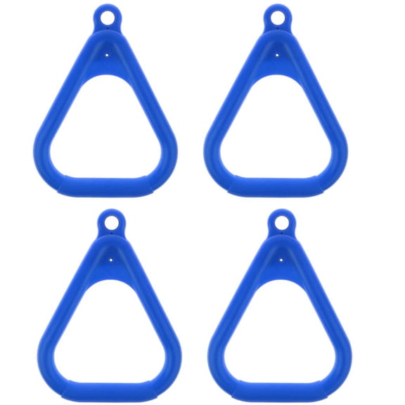 LeeQinersw Coated Trapeze Rings for Swing Set Outdoor Equipment Swing Ring Accs Blue