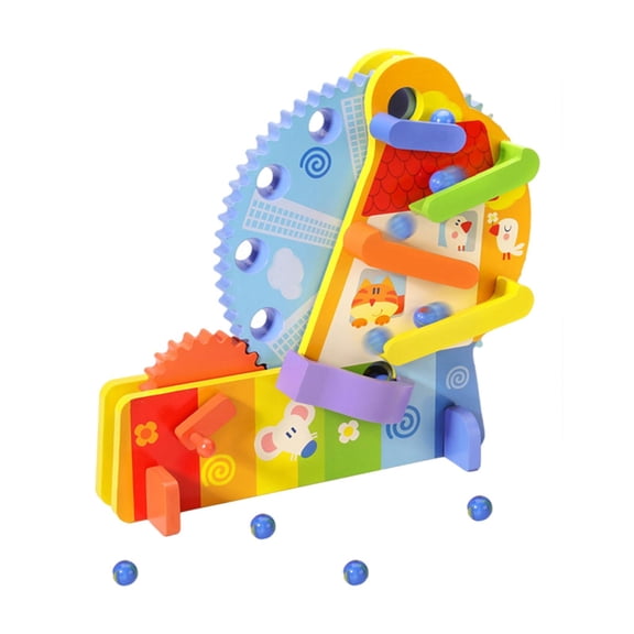 LeeQinersw Construction DIY Building Bricks Rollerball Early Learning Board Game Stem Fun