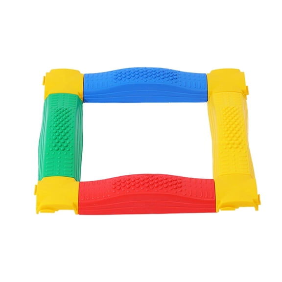 LeeQinersw Coordination Motor Skills Stepping Stones for Kids Ways to Play Rainbow Obstacle style B