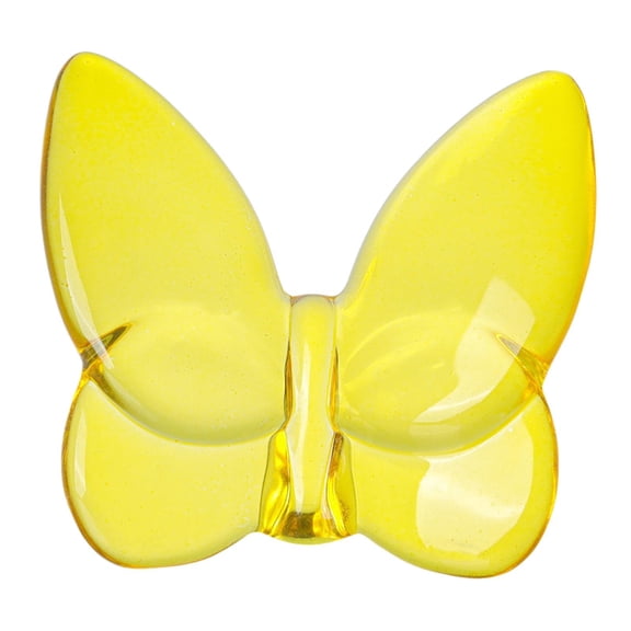 LeeQinersw Crystal Butterfly Figurine Butterfly Ornament, Crafts Flying Butterfly Figurine small yellow