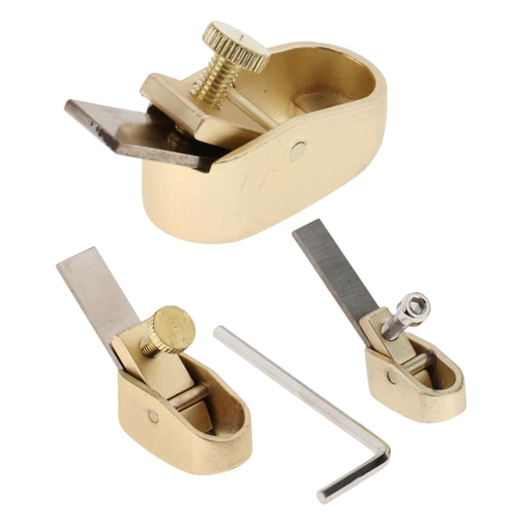LeeQinersw Curved Sole Violin Thumb Plane Zinc Alloy Luthier Tool for Professional Handmade