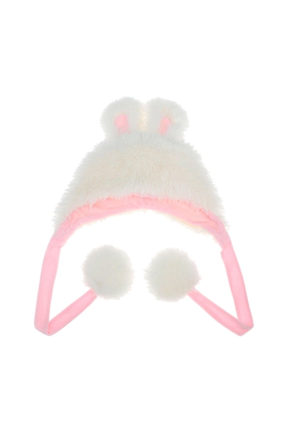 Cute Cartoon Plush Hat Rabbit Ear Hat Creative Bunny Hat Soft Fancy Dress Winter