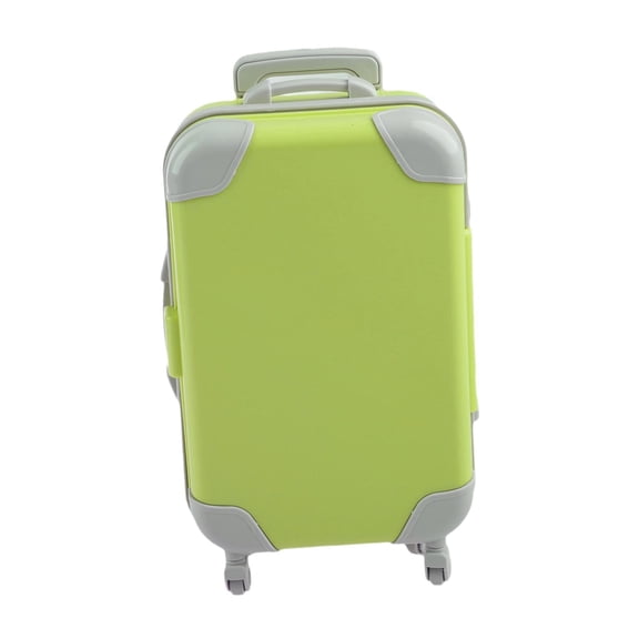 LeeQinersw Cute Doll Suitcase Doll Travel Mini Trolley Case Miniature Openable Fashion Doll Yellow
